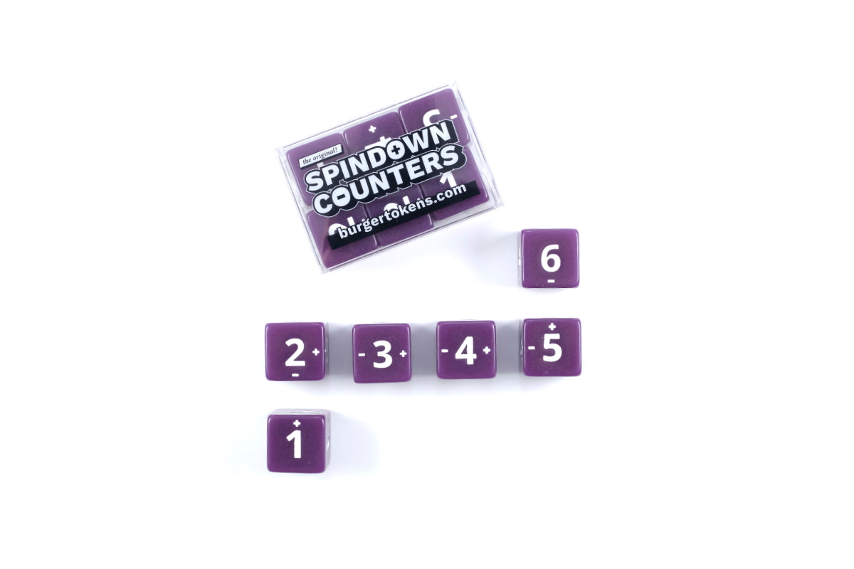 Spindown Counters (d6 dice)