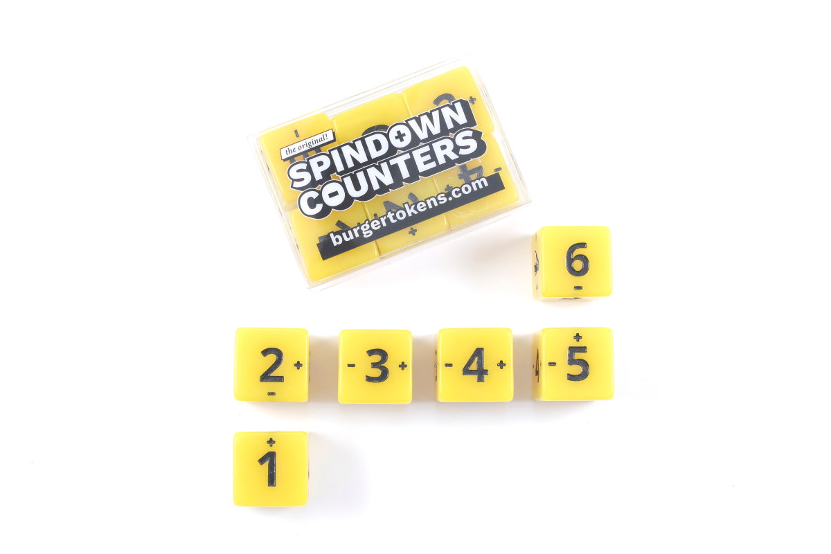 Spindown Counters (d6 dice)