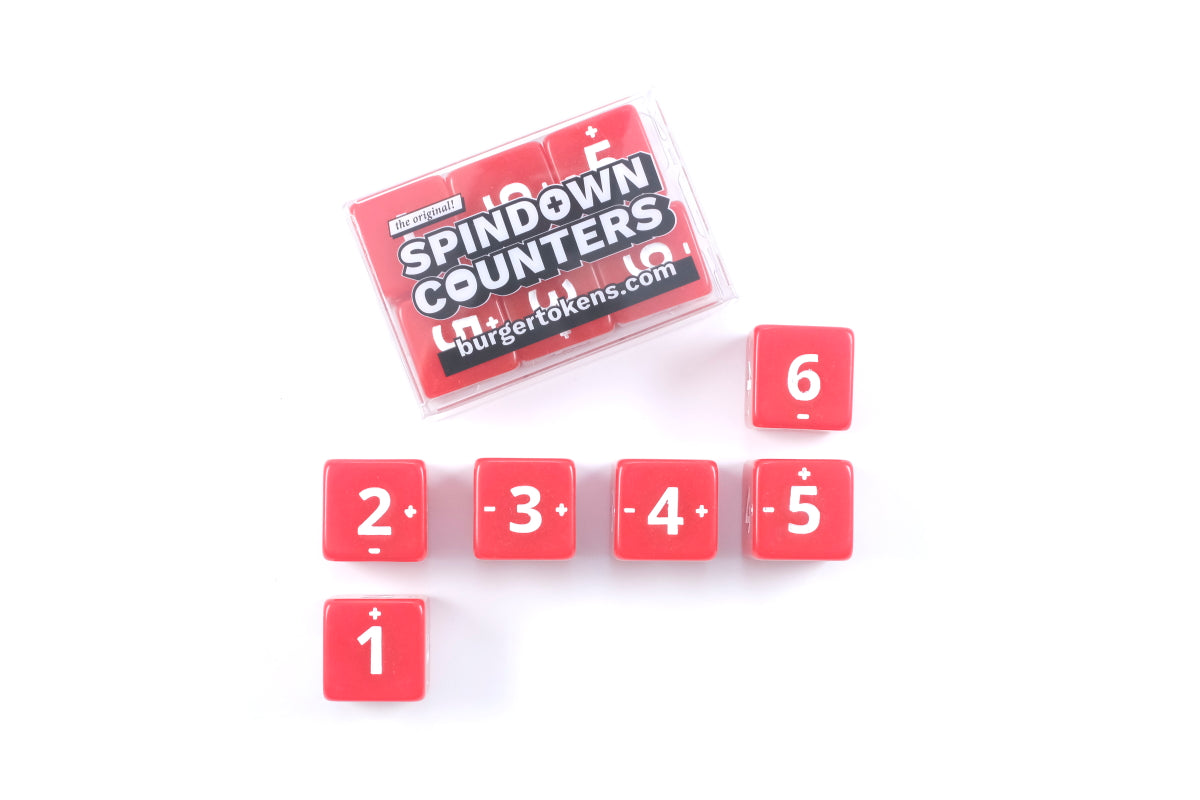 Spindown Counters (d6 dice)