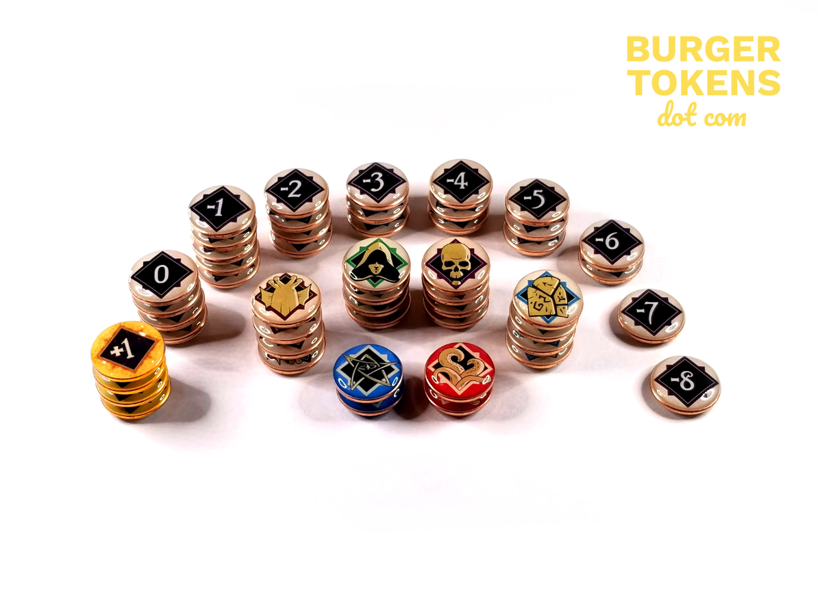 arkham horror card game tokens Burger Tokens: Premium Arkham Horror Chaos Tokens