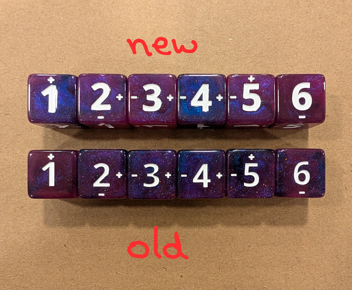 Spindown Counters (d6 dice)