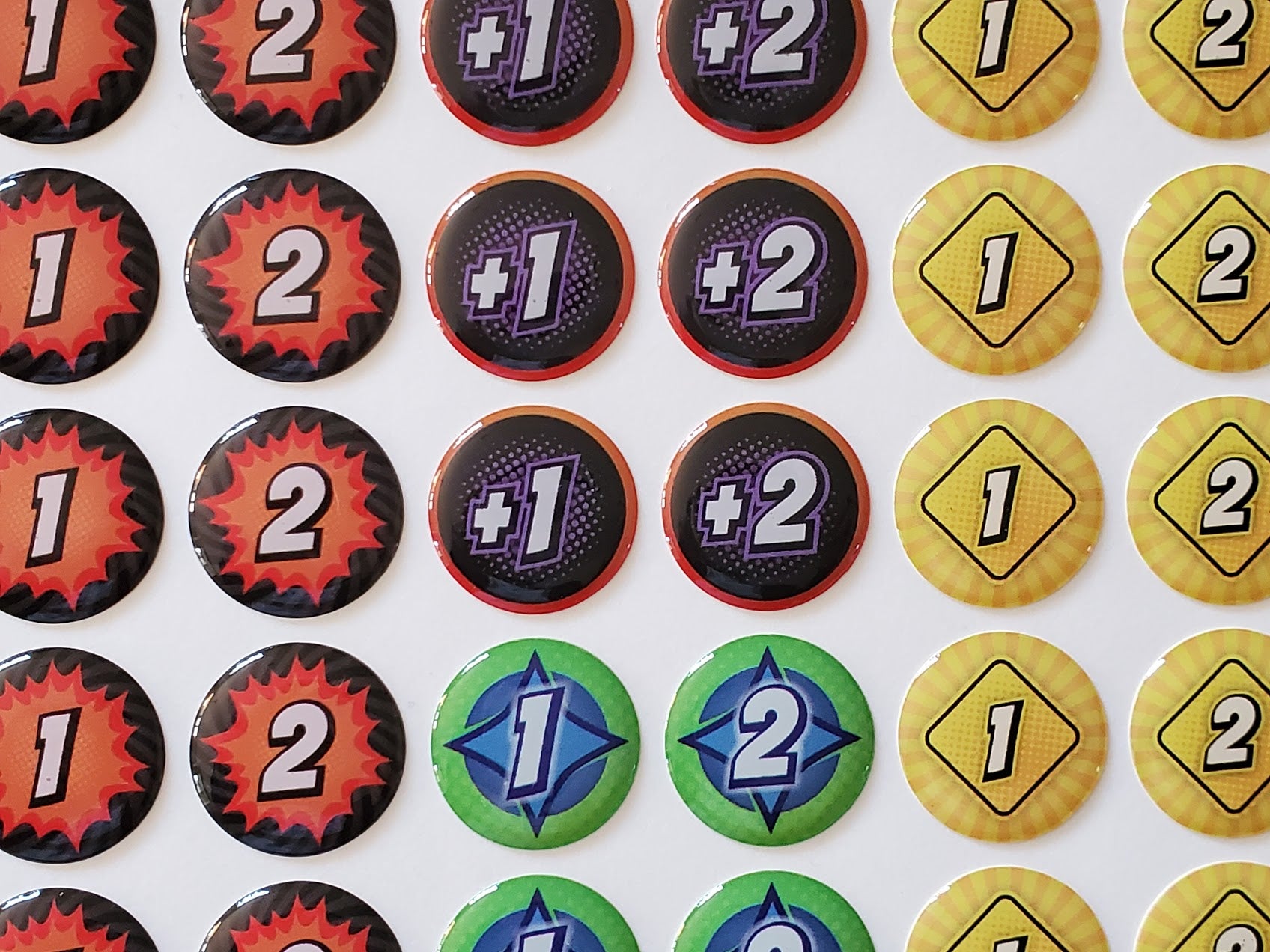 Marvel Champions The Card Game tokens. Damage Threat tokens. All